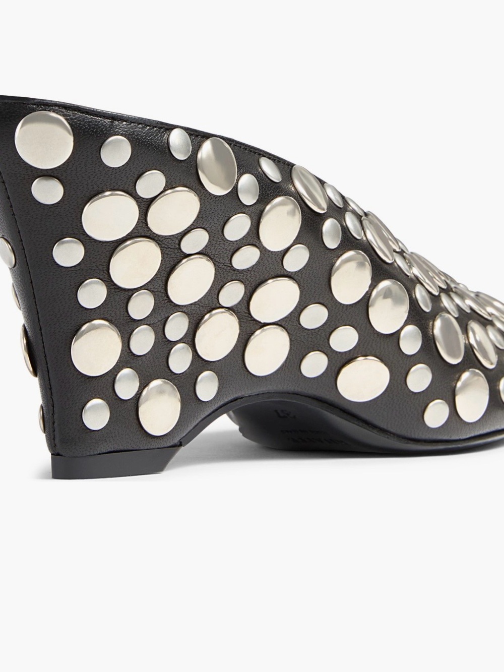 Khaite Cloak Mules Studded Black 7.5 - Picture 4 of 7
